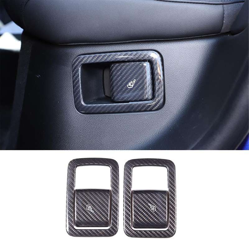 for Grecale 2022 2023 Dry Carbon Fiber Car Rear Seat Adjustment Switch Frame Cover Trim Decorative A