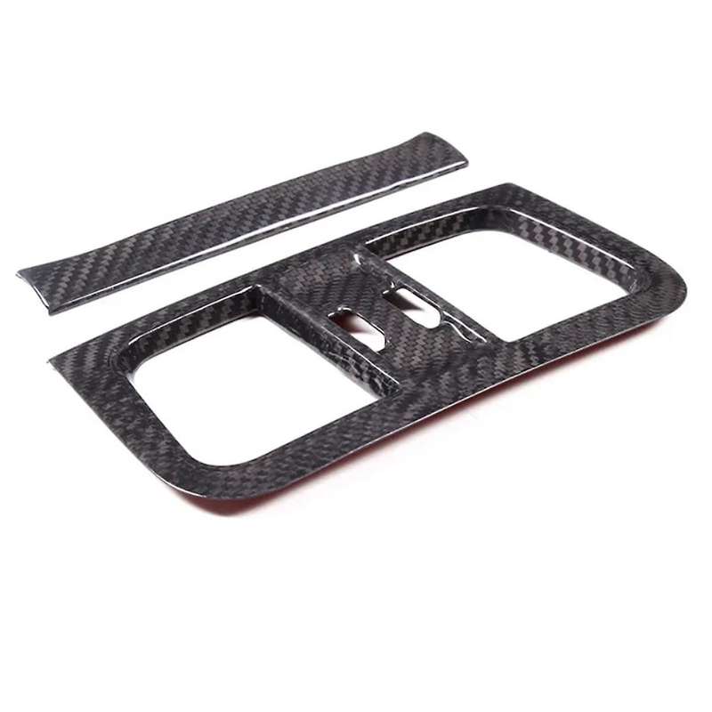 for Grecale 2022 2023 Dry Carbon Fiber Car Rear Air Outlet Vent Frame Cover Trim Sticker Accessorie