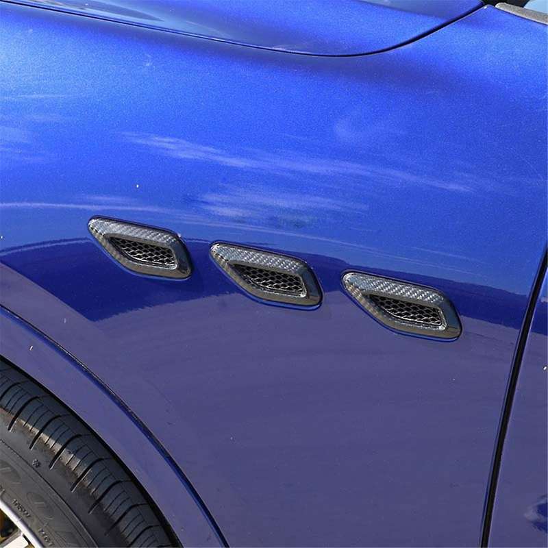 for Grecale 2022 2023 Dry Carbon Fiber Car Side Air Outlet Vent Cover Trim Accessories