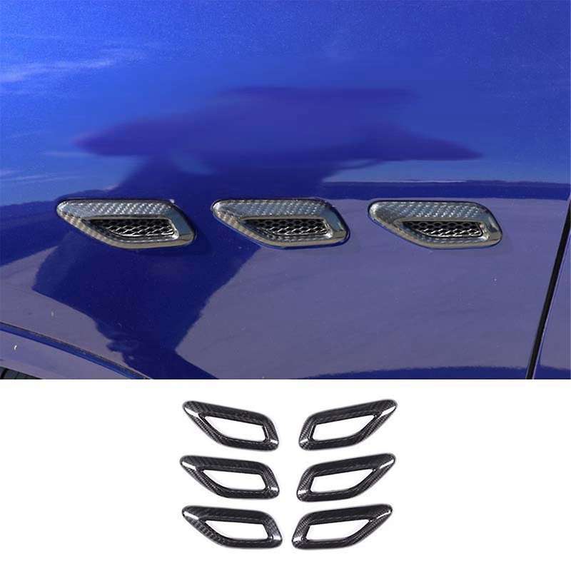 for Grecale 2022 2023 Dry Carbon Fiber Car Side Air Outlet Vent Cover Trim Accessories