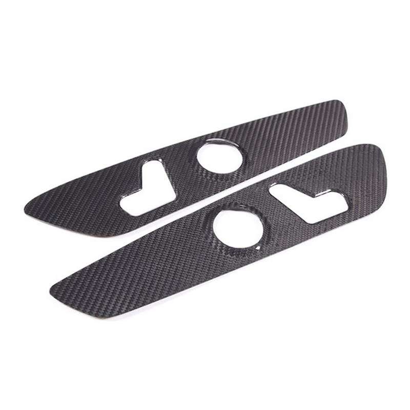 for Grecale 2022 2023 Dry Carbon Fiber Car Front Seat Adjustment Switch Button Panel Cover Trim Acce