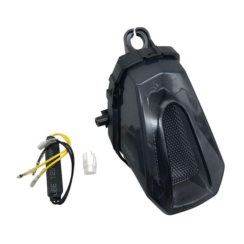 for GSX-R1000 GSXR1000 2017-2021 Rear Tail Light Brake Turn Signals Integrated LED Light - Black