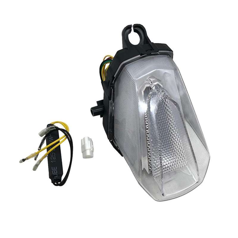 for GSX-R1000 GSXR1000 2017-2021 Rear Tail Light Brake Turn Signals Integrated LED Light - White