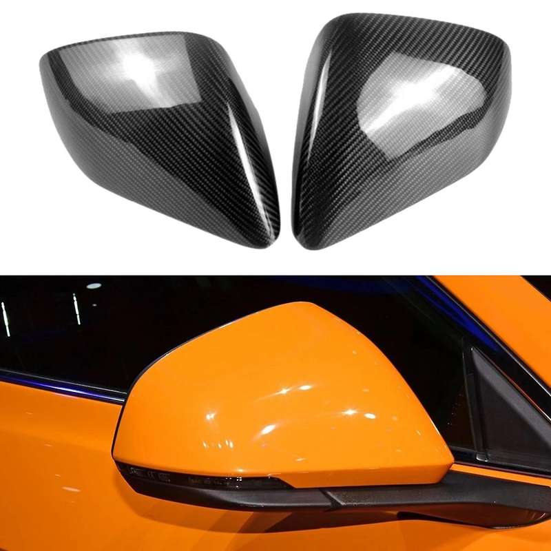 for GT 2015-2020 Carbon Fiber Side Rear View Mirror Cover Trim EU Style Car Accessories