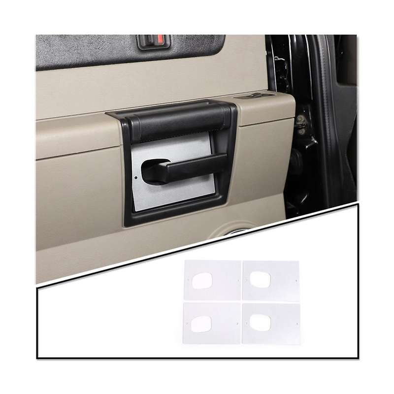 for H2 2003-2007 Inner Door Handle Bowl Panel Cover Trim Sticker Accessories ,aluminum Alloy Silver