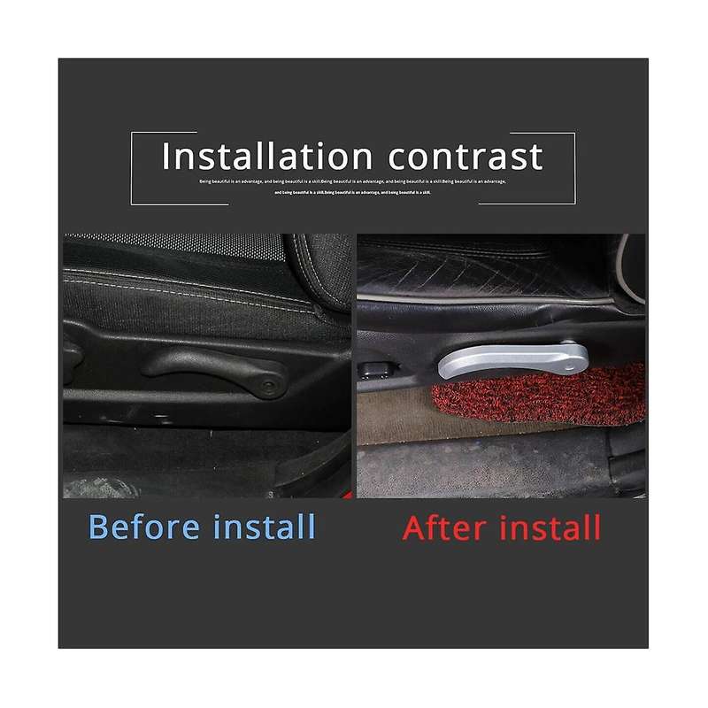 for H3 2005-2009 Aluminum Alloy Car Front Seat Back Adjustment Cover Decorative Accessories