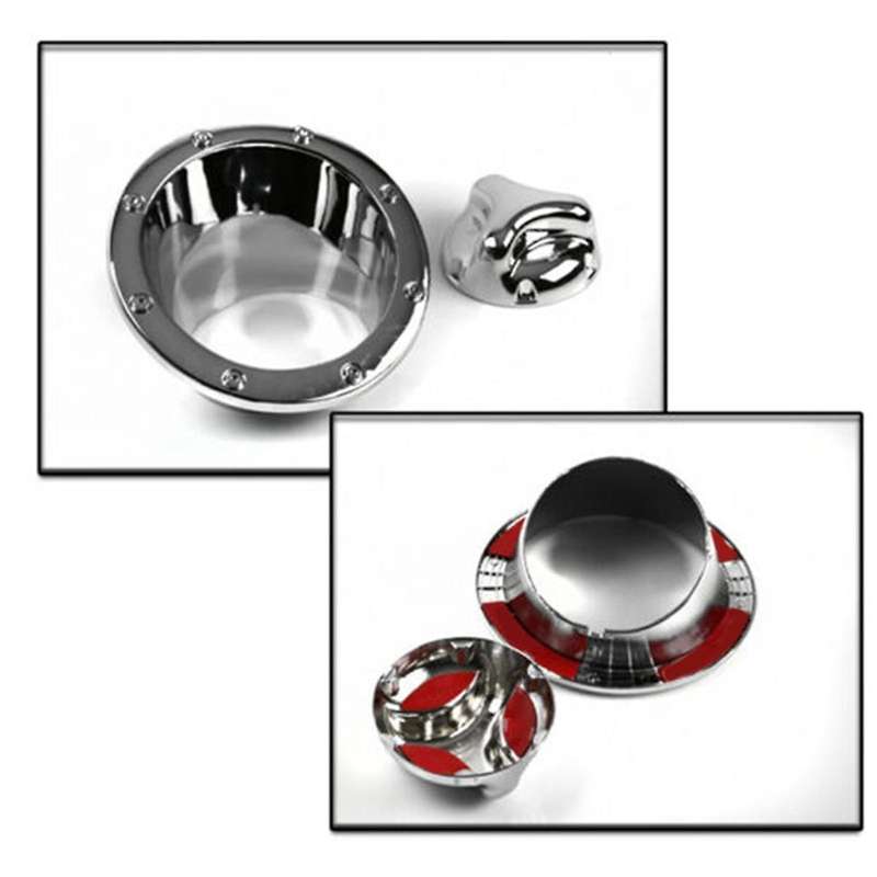 for H2 2003-2009 Car Fuel Door Bezel Gas Tank Cover Moulding Trim Chrome Cap Hatch Oil Filler Decora