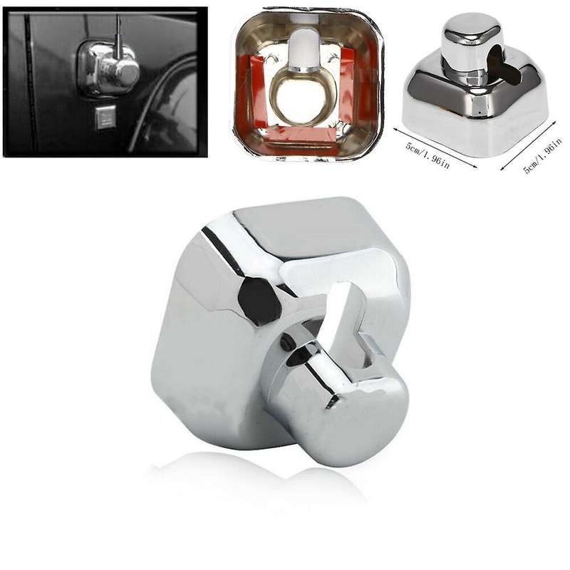 for H3 Sport 2005-2010 Car Antenna Base Bezel Decorative Cover Chrome Moulding Trim