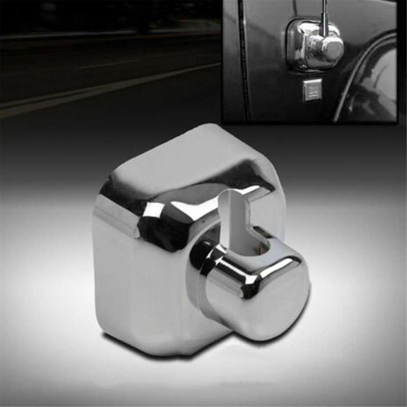 for H3 Sport 2005-2010 Car Antenna Base Bezel Decorative Cover Chrome Moulding Trim