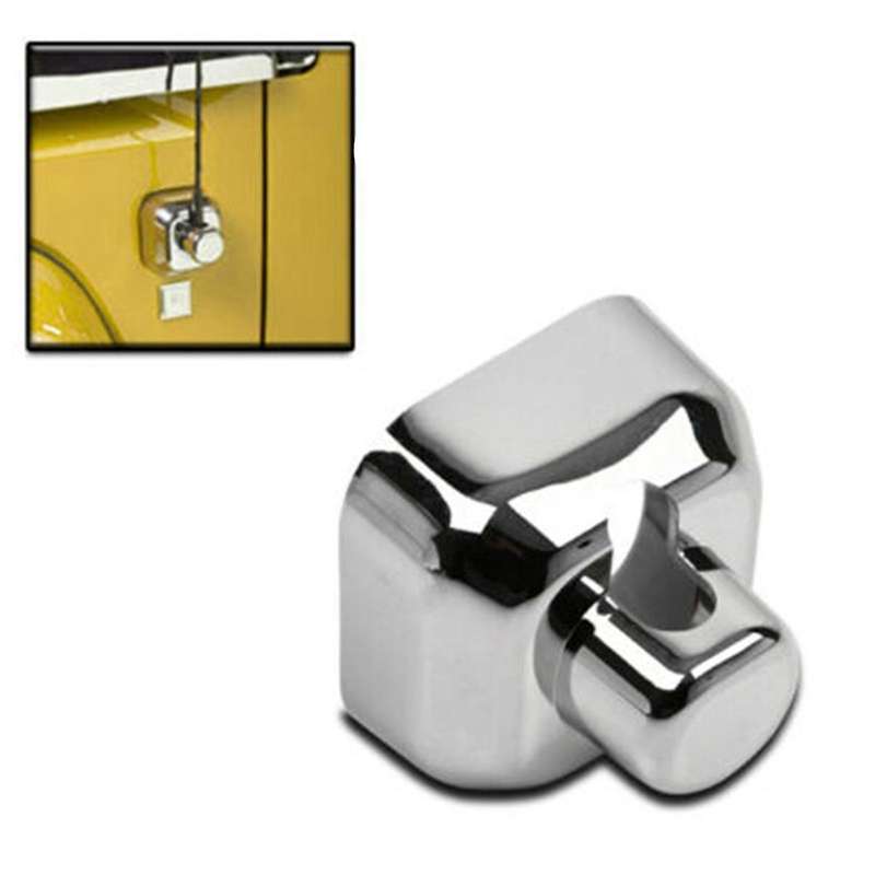 for H3 Sport 2005-2010 Car Antenna Base Bezel Decorative Cover Chrome Moulding Trim