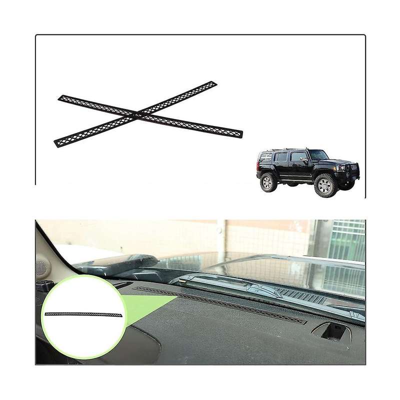 for H3 2005-2009 Car Dashboard Air Outlet Anti-blocking Mesh Grille Inlet Cover Trim Accessories