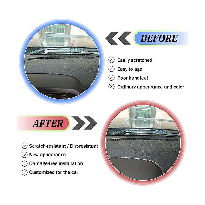 for H3 2005-2009 Car Dashboard Air Outlet Anti-blocking Mesh Grille Inlet Cover Trim Accessories