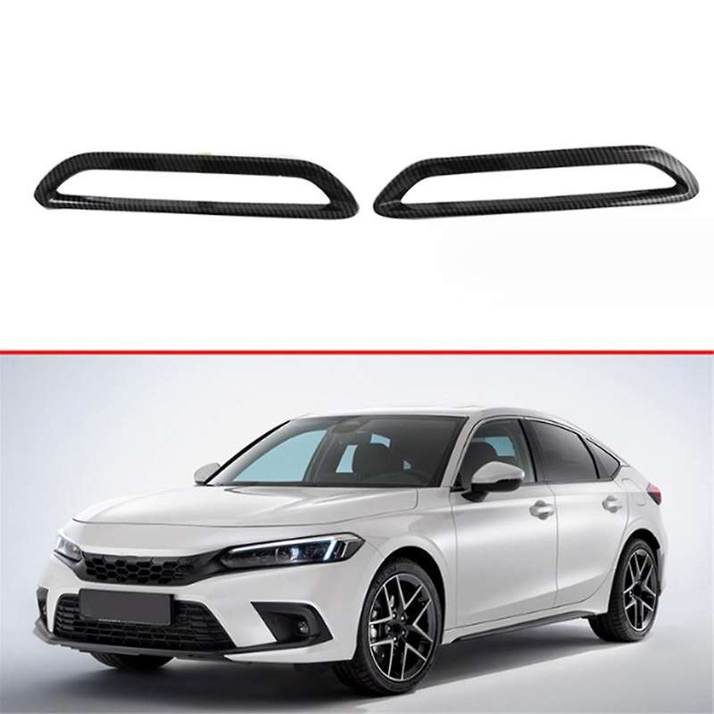 for Hatchback 2023 Car Carbon Fiber Rear Fog Light Lamp Cover Trim Foglight Bezel Frame