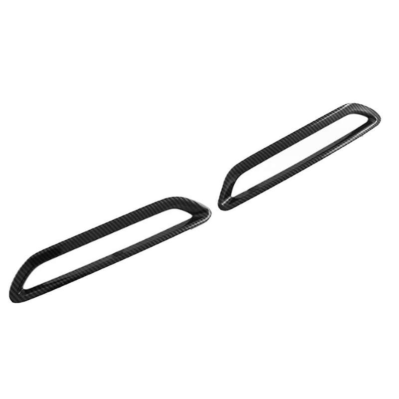 for Hatchback 2023 Car Carbon Fiber Rear Fog Light Lamp Cover Trim Foglight Bezel Frame