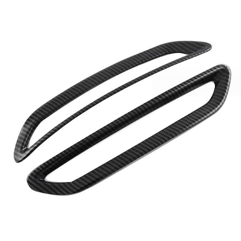 for Hatchback 2023 Car Carbon Fiber Rear Fog Light Lamp Cover Trim Foglight Bezel Frame