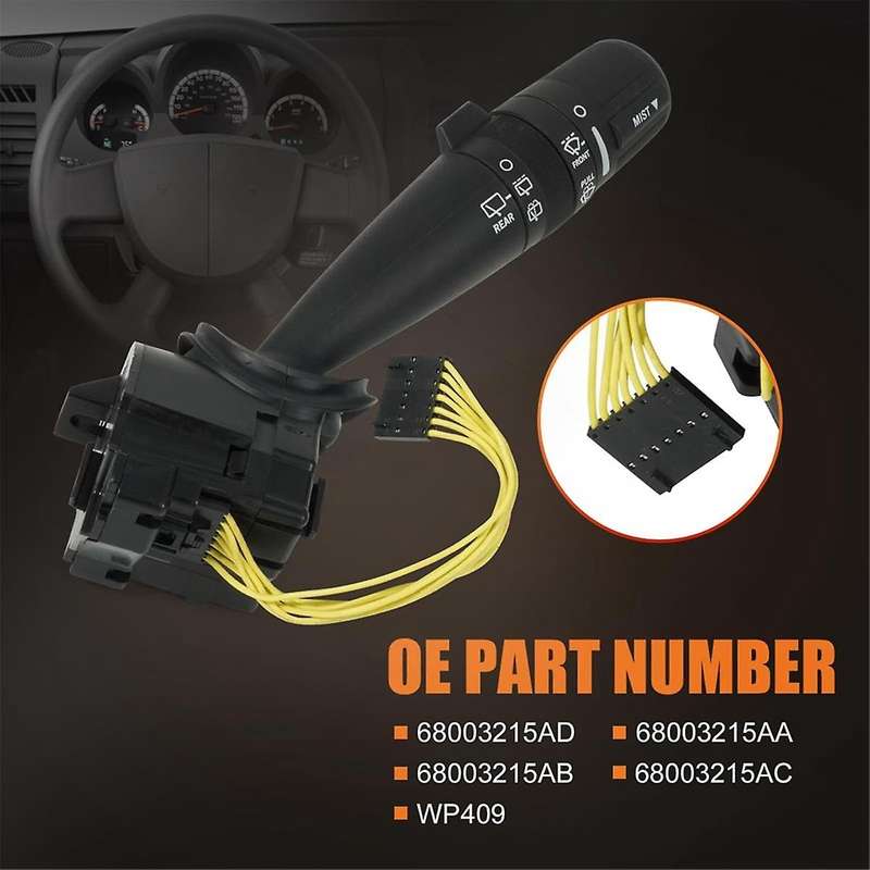 for Headlight Turn Signal Switch Wiper Switch 2009-2016 214866126 68003215AB 68003215AC