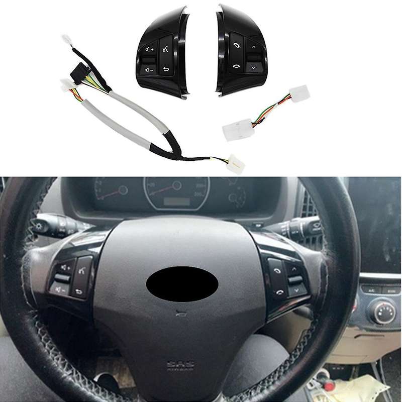 for HD 2008-2016 Multifunction Steering Wheel Control Button Switch Audio Control Black 8 Keys