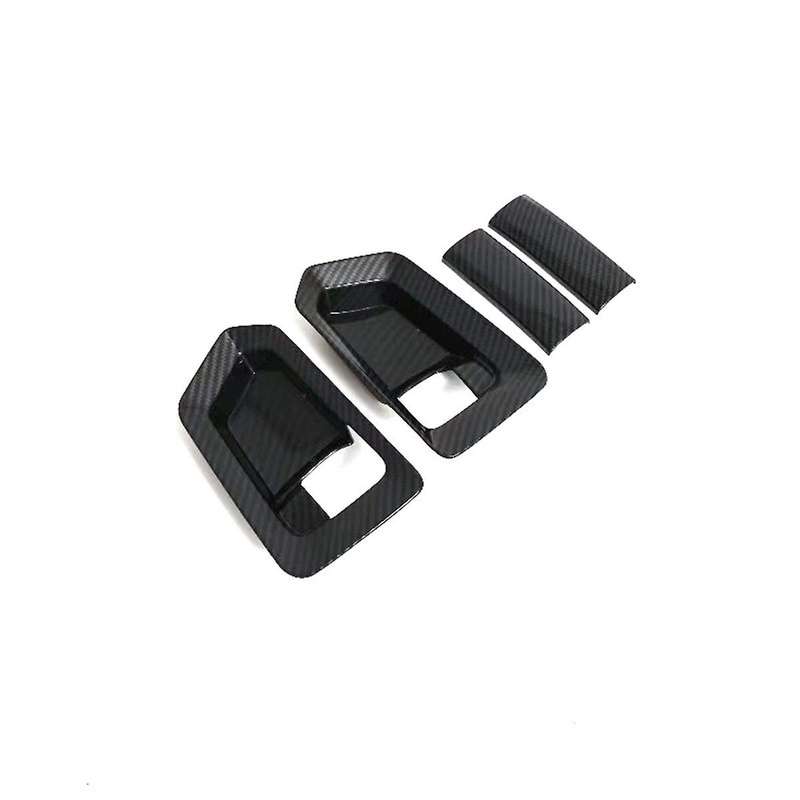 for Hiace H300 2019 2020 Carbon Fiber Style Inner Door Handle Cover Catch Bowl Trim Insert Bezel