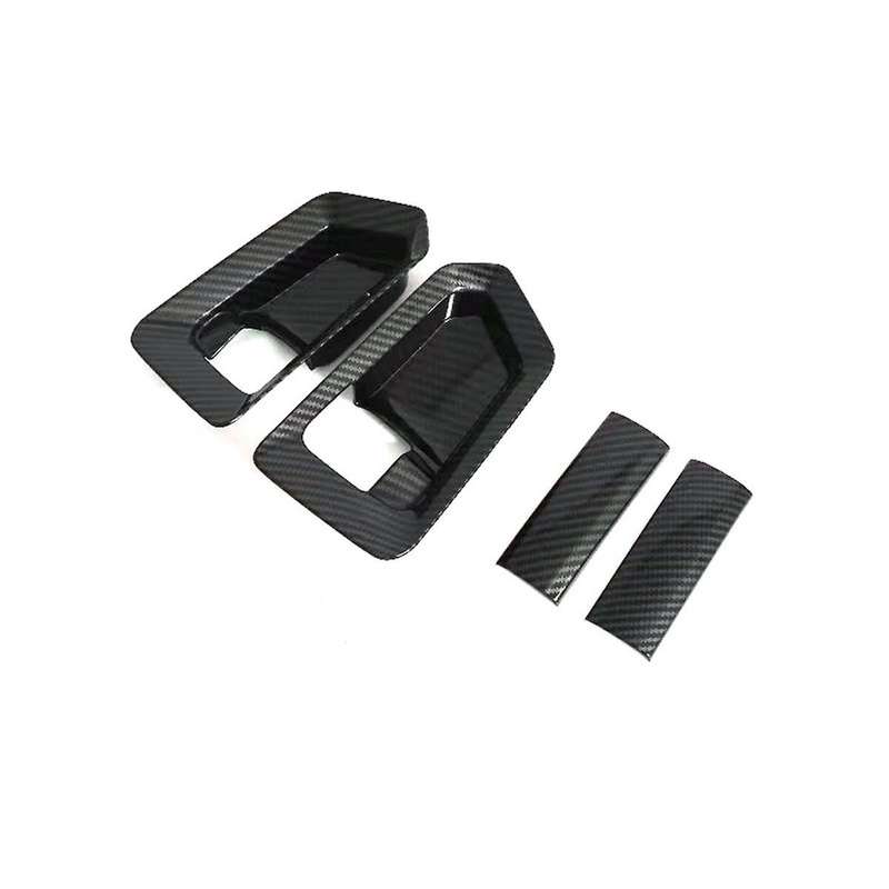 for Hiace H300 2019 2020 Carbon Fiber Style Inner Door Handle Cover Catch Bowl Trim Insert Bezel