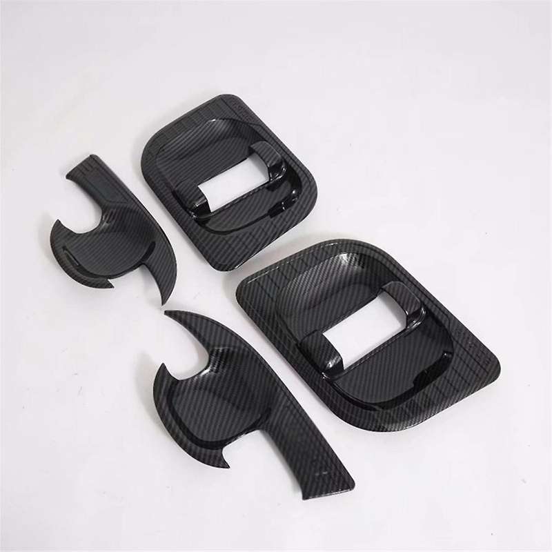 for Hiace Sixth Generation (h300) 2019-2022 Carbon Fiber Style Door Handle Bowl Cover Cup Cavity Tri