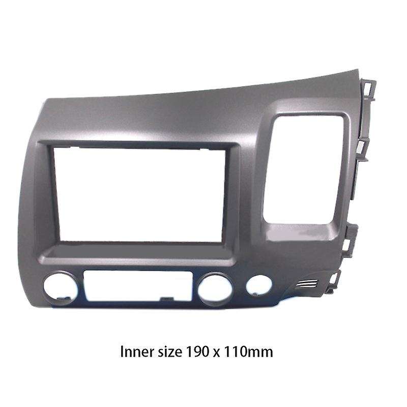 for Honda Civic 2006-2011 Stereo Radio Double 2 DIN Dash Kit Fascia Dash Panel Trim-RHD