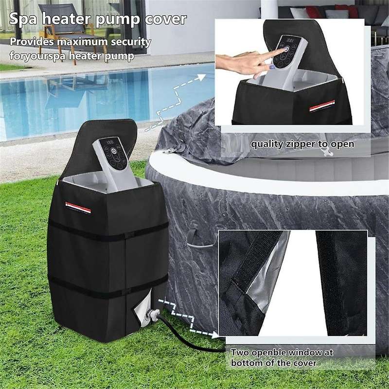 for Hot Tub Spa Heater Pump Cover,Waterproof Heavy Duty for Hot Tub Pump Cover Spas Hot Tubs Pools I