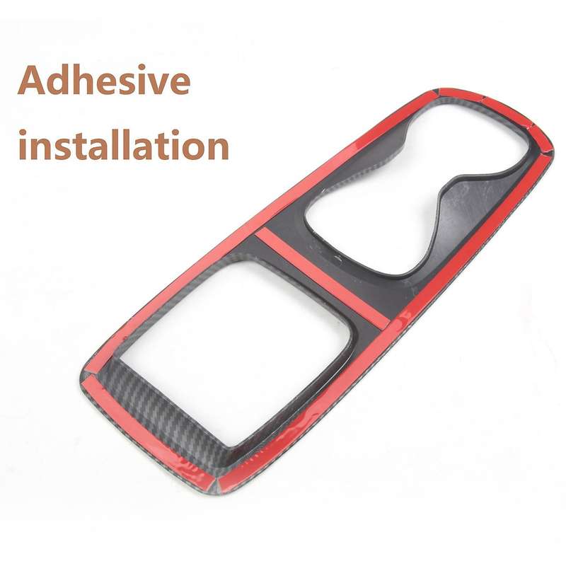 for  ID3 ID4 Car Central Control Cup Holder Panel Cover Trim Decorative Frame Accessories, Matt Carb