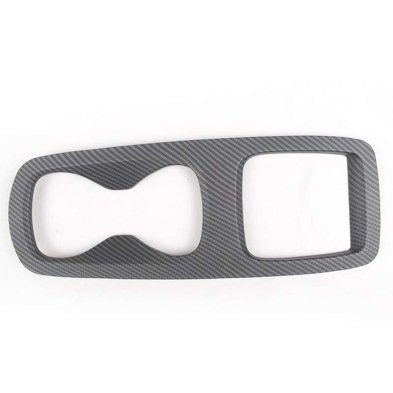 for  ID3 ID4 Car Central Control Cup Holder Panel Cover Trim Decorative Frame Accessories, Matt Carb