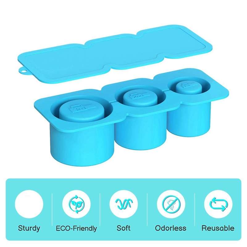 for Ice Tray Large Capacity Ice Tray Ice Making Mold Silicone Ice Tray Suitable for 30oz/40oz Yello