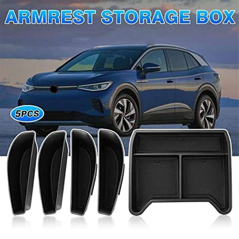 for Id.4 Id4 2021-2023 Center Console Storage Box Center Console Bottom Insert Tray Door Side Storag