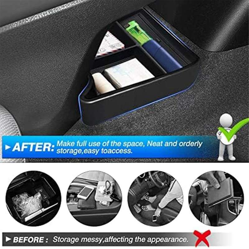 for Id.4 Id4 2021-2023 Center Console Storage Box Center Console Bottom Insert Tray Door Side Storag