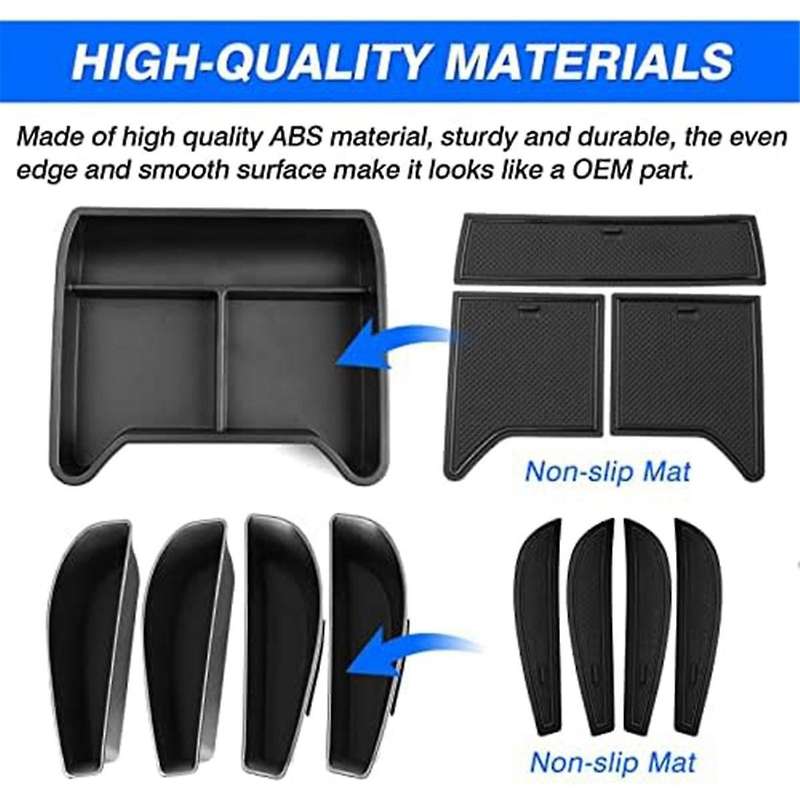 for Id.4 Id4 2021-2023 Center Console Storage Box Center Console Bottom Insert Tray Door Side Storag