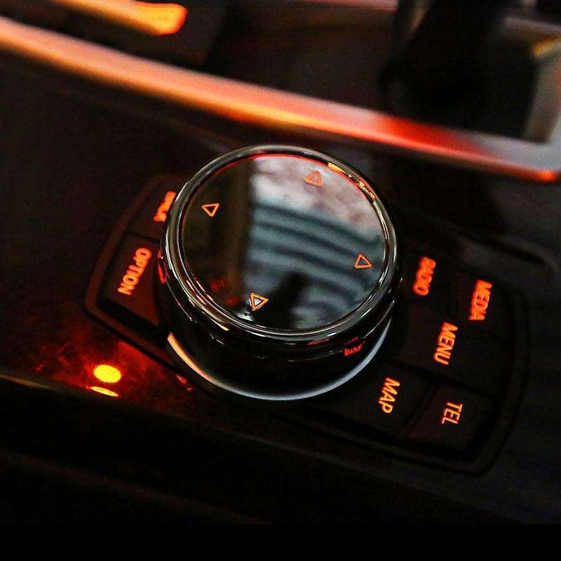 for IDrive Car Multimedia Button Cover Trim Knob Sticker for - F10 F18 F07 F20 F06 F12 F30 F01 F02 F