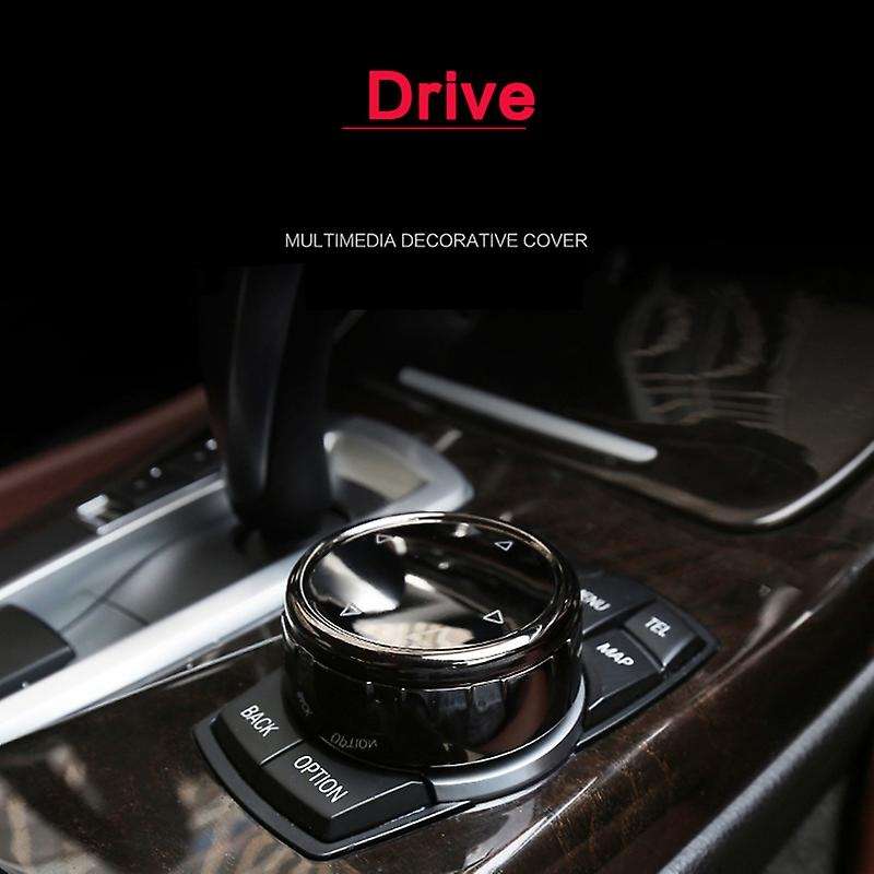 for IDrive Car Multimedia Button Cover Trim Knob Sticker for - F10 F18 F07 F20 F06 F12 F30 F01 F02 F