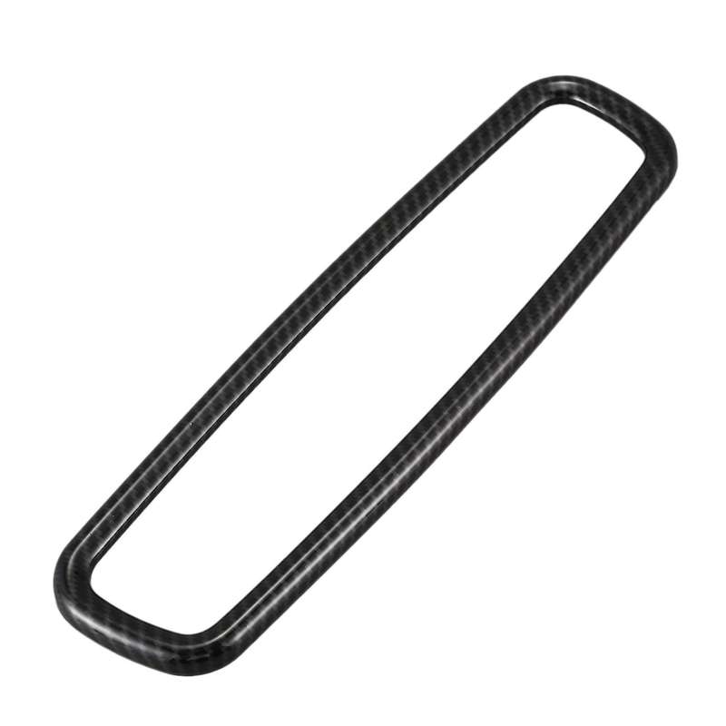 for Inner Rearview Mirror Trim Ring Cover Carbon Fiber 2015-2019