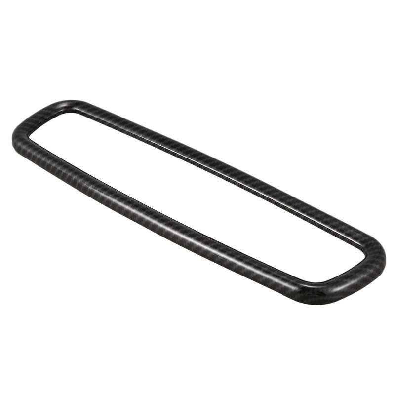 for Inner Rearview Mirror Trim Ring Cover Carbon Fiber 2015-2019