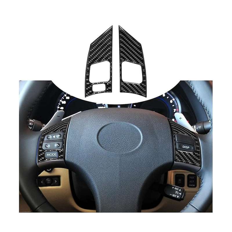 for Is Is250 Is300 Is350c 2006-2012 Carbon Fiber Steering Wheel Button Frame Cover Sticker Accessor