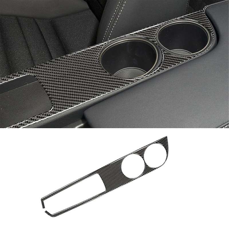 for IS250 IS200T IS300 IS350 2013-2019 Carbon Fiber Center Console Cup Holder Panel Cover Decal Trim