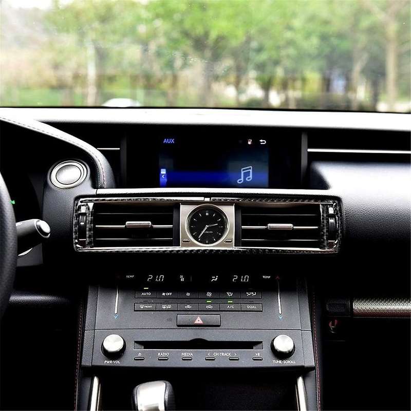 for Is250 Is200t Is300 Is350 2013-2019 Carbon Fiber Center Console Frame Cover Decal Trim Accessori