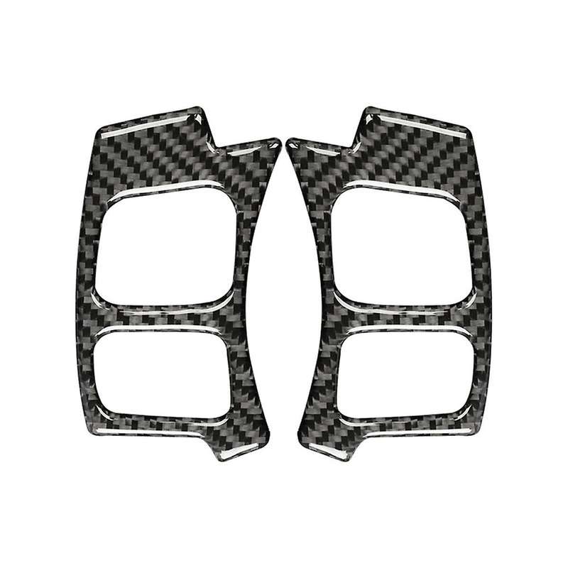 for IS250 IS200T IS300 IS350 2013-2019 Carbon Fiber Car Steering Wheel Button Panel Cover Decal Trim