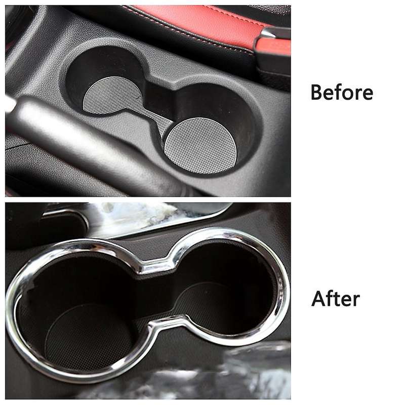 for Ix25 Car Front Water Cup Holder Stainless Steel Decoration Frame Cover Trim Accessories