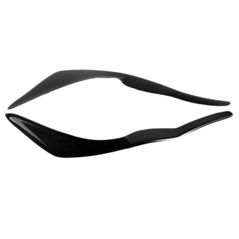 for IS300 IS250 IS200T 2017-2019 Glossy Black Car Sticker Front Headlights Eyebrow Eyelid Trim Cover