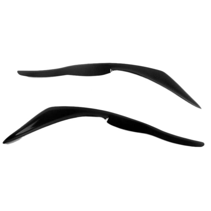 for IS300 IS250 IS200T 2017-2019 Glossy Black Car Sticker Front Headlights Eyebrow Eyelid Trim Cover