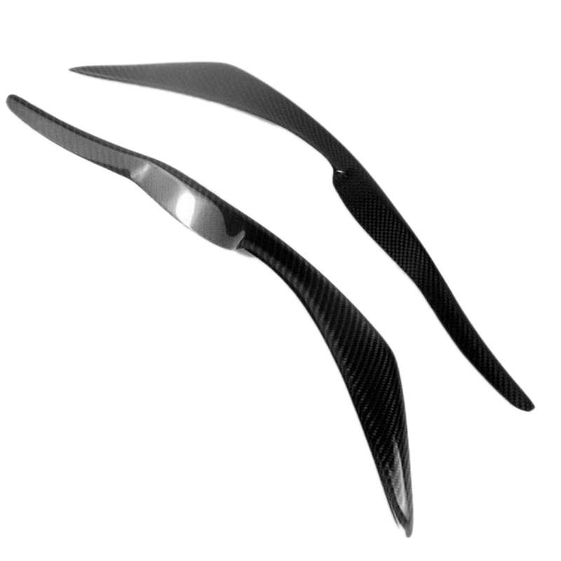 for IS300 IS250 IS200T 2017-2019 Carbon Fiber Car Sticker Front Headlights Eyebrow Eyelid Trim Cover