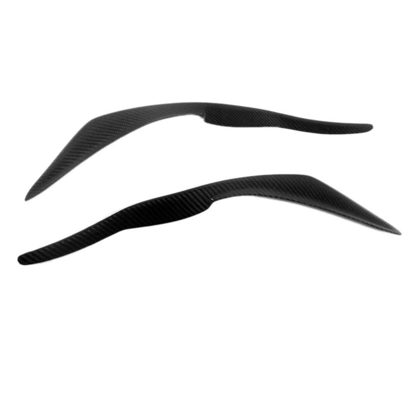 for IS300 IS250 IS200T 2017-2019 Carbon Fiber Car Sticker Front Headlights Eyebrow Eyelid Trim Cover