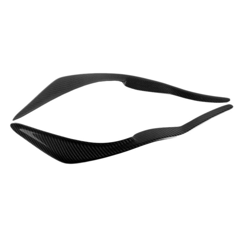 for IS300 IS250 IS200T 2017-2019 Carbon Fiber Car Sticker Front Headlights Eyebrow Eyelid Trim Cover
