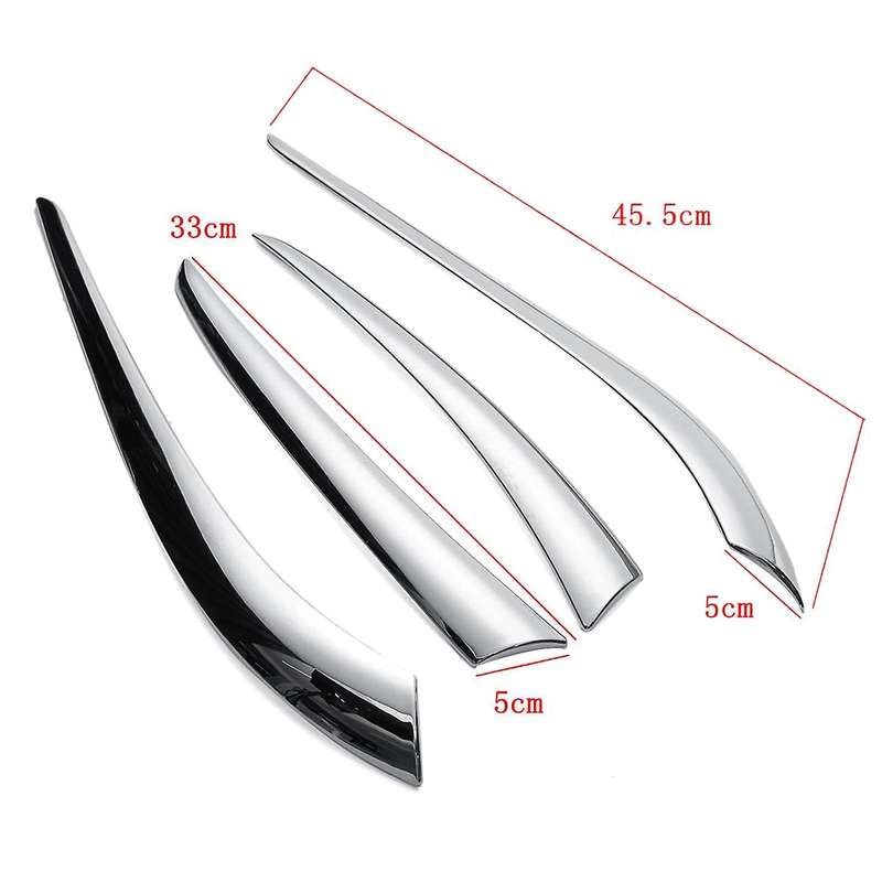 for J11 2014 2015 2016 Car Tail Lights Eyebrows Double Eyelids Styles Car Eyebrows Decorative Access