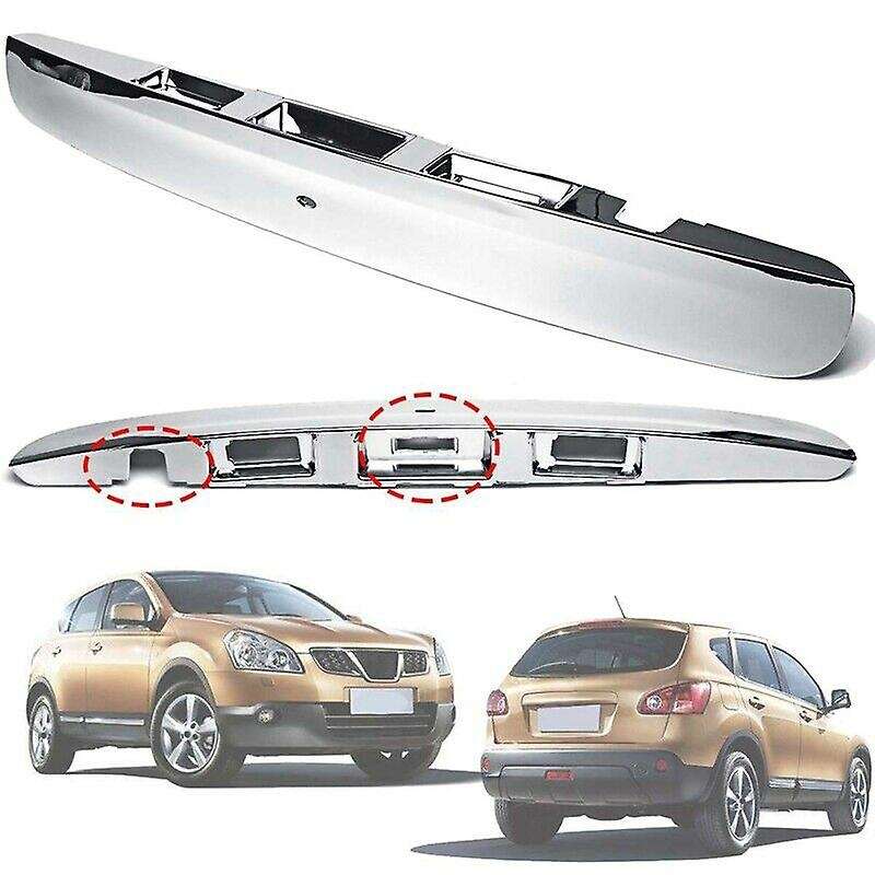 for J10 2007-2014 Chrome Car Rear Boot Lid Handle with Intelligent Key Camera Hole