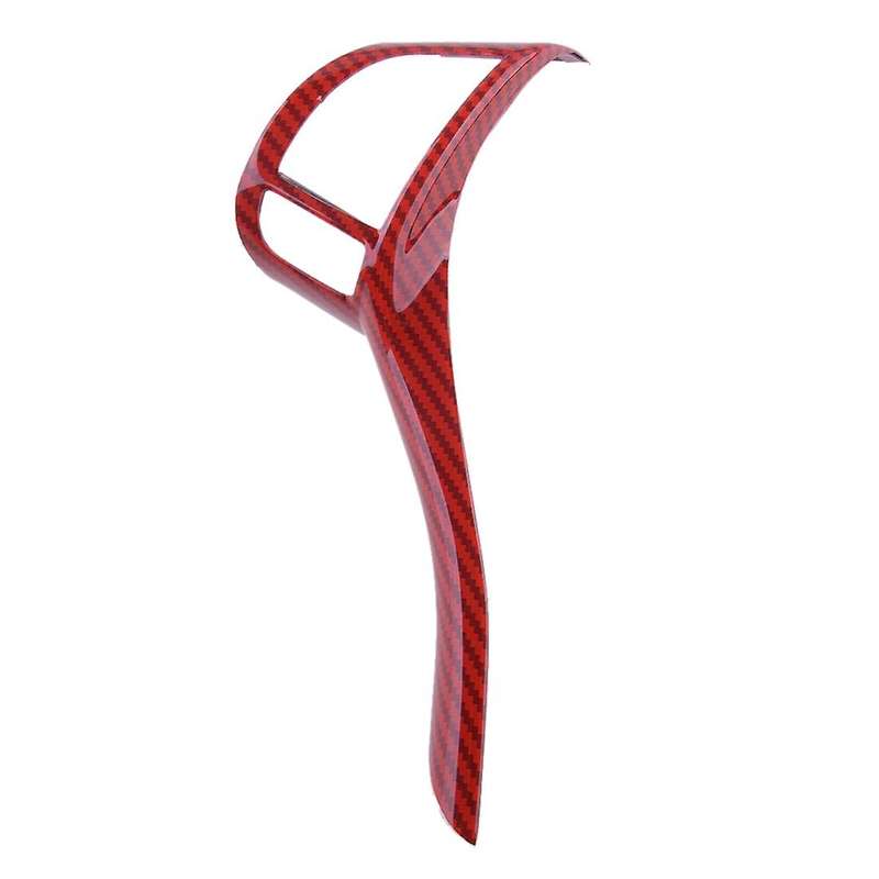 for J11 Teana Altima 2013-2018 Red Carbon Fiber Steering Wheel Switch Button Cap Cover Strip Trim