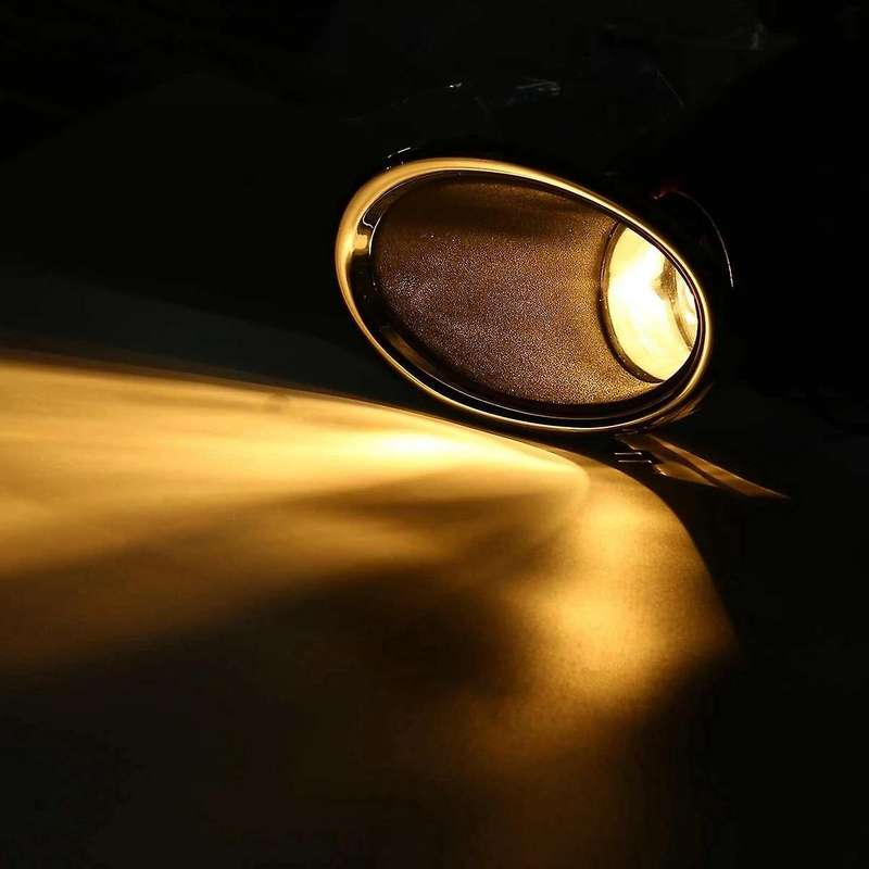 for J11 ROGUE 2014-2017 Bright Light Lamp Covers Front Bumper Fog Lights Driving Lamps Lens H8 Bulb